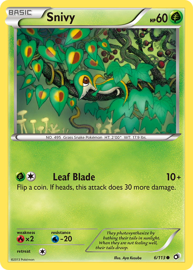 Snivy (6/113) [Black & White: Legendary Treasures] | Dumpster Cat Games