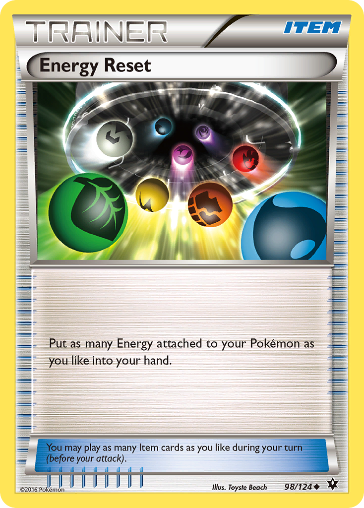 Energy Reset (98/124) [XY: Fates Collide] | Dumpster Cat Games