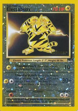 Electabuzz (1) (Winner) [Best of Promos] | Dumpster Cat Games