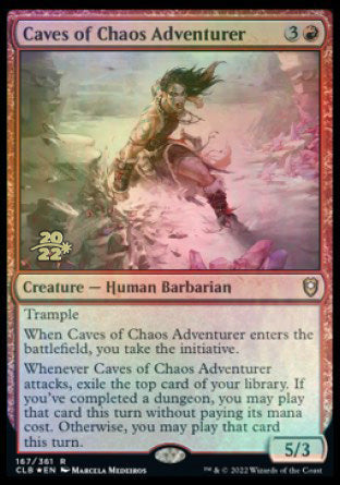 Caves of Chaos Adventurer [Commander Legends: Battle for Baldur's Gate Prerelease Promos] | Dumpster Cat Games