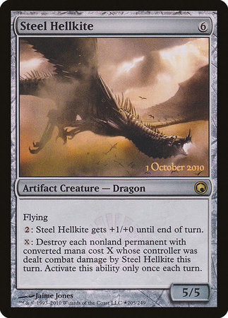 Steel Hellkite [Scars of Mirrodin Promos] | Dumpster Cat Games