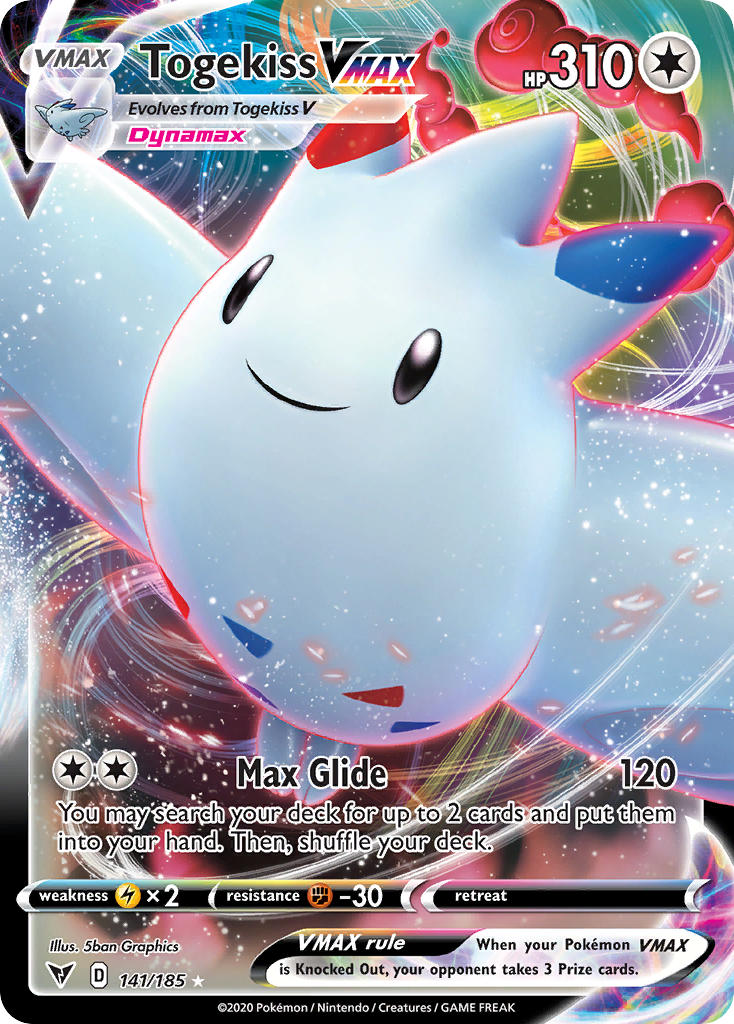 Togekiss VMAX (141/185) [Sword & Shield: Vivid Voltage] | Dumpster Cat Games