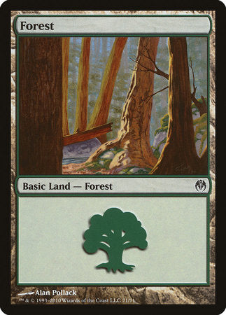 Forest (71) [Duel Decks: Phyrexia vs. the Coalition] | Dumpster Cat Games