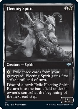 Fleeting Spirit [Innistrad: Double Feature] | Dumpster Cat Games