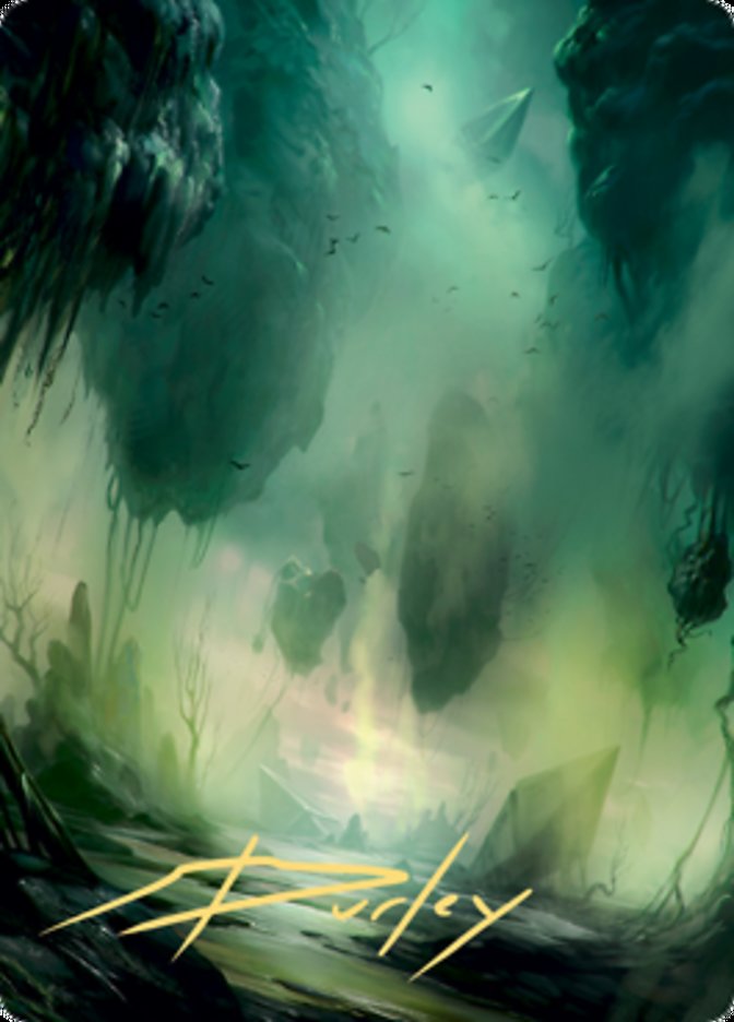 Swamp 1 Art Card (Gold-Stamped Signature) [Zendikar Rising Art Series] | Dumpster Cat Games