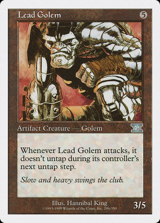 Lead Golem [Classic Sixth Edition] | Dumpster Cat Games