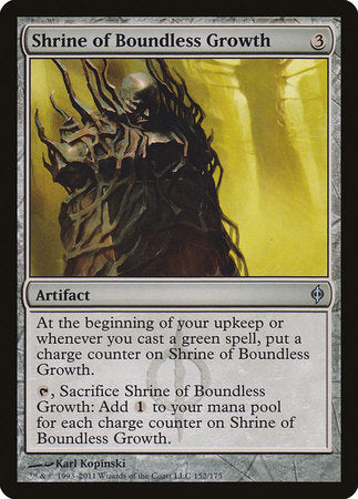 Shrine of Boundless Growth [New Phyrexia] | Dumpster Cat Games