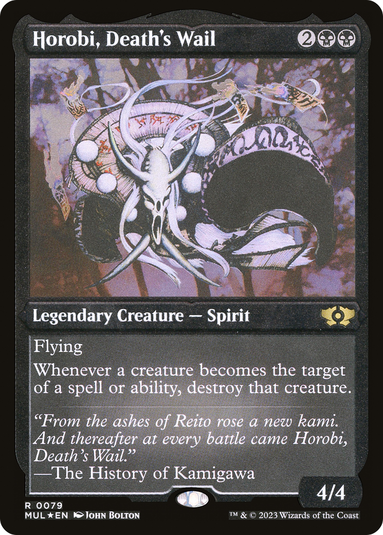 Horobi, Death's Wail (Foil Etched) [Multiverse Legends] | Dumpster Cat Games