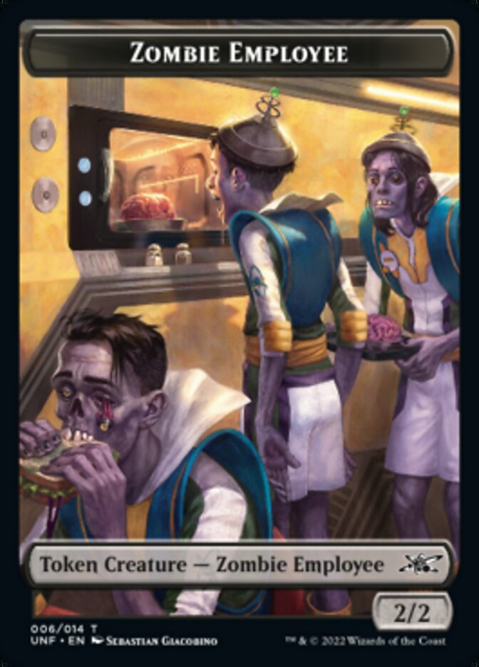 Zombie Employee Token [Unfinity Tokens] | Dumpster Cat Games