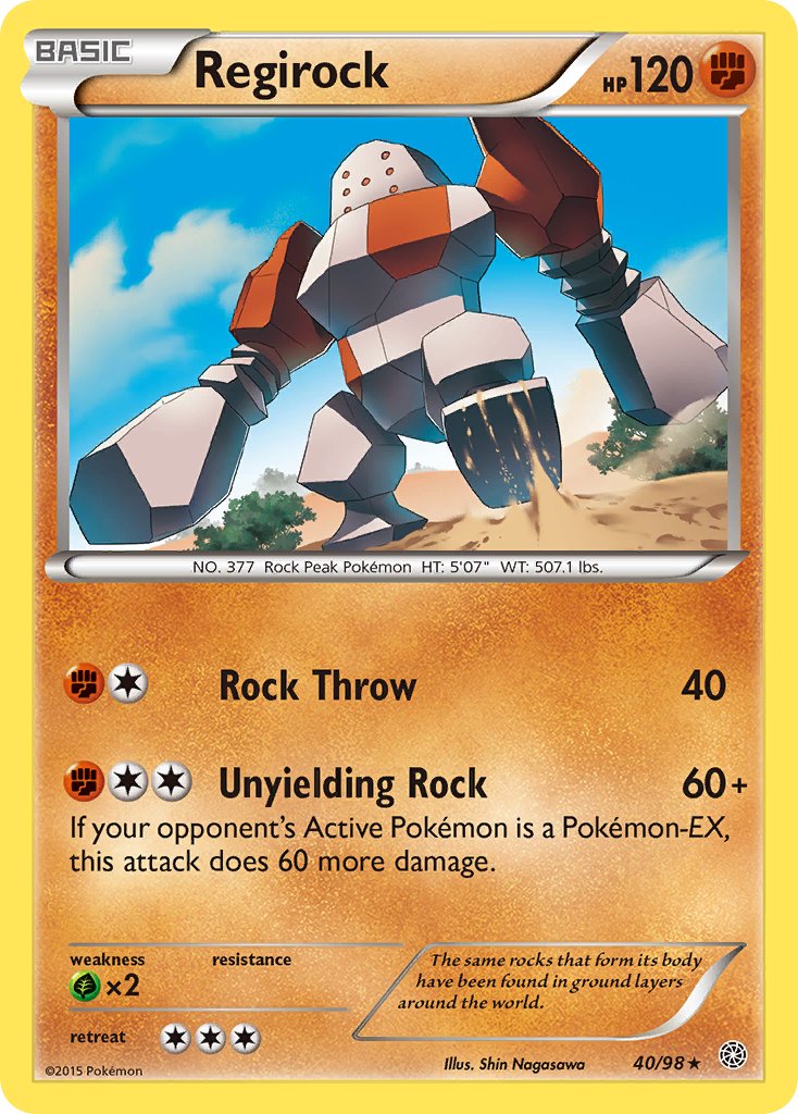 Regirock (40/98) (Theme Deck Exclusive) [XY: Ancient Origins] | Dumpster Cat Games