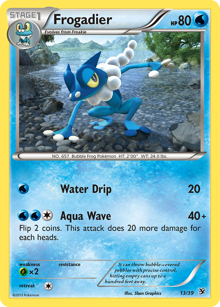 Frogadier (13/39) [XY: Kalos Starter Set] | Dumpster Cat Games