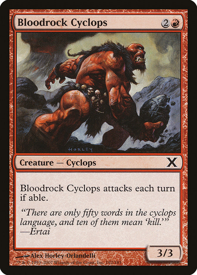 Bloodrock Cyclops [Tenth Edition] | Dumpster Cat Games