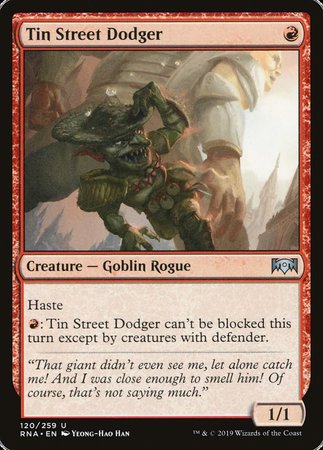 Tin Street Dodger [Ravnica Allegiance] | Dumpster Cat Games