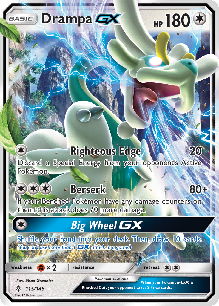 Drampa GX (115/145) [Sun & Moon: Guardians Rising] | Dumpster Cat Games