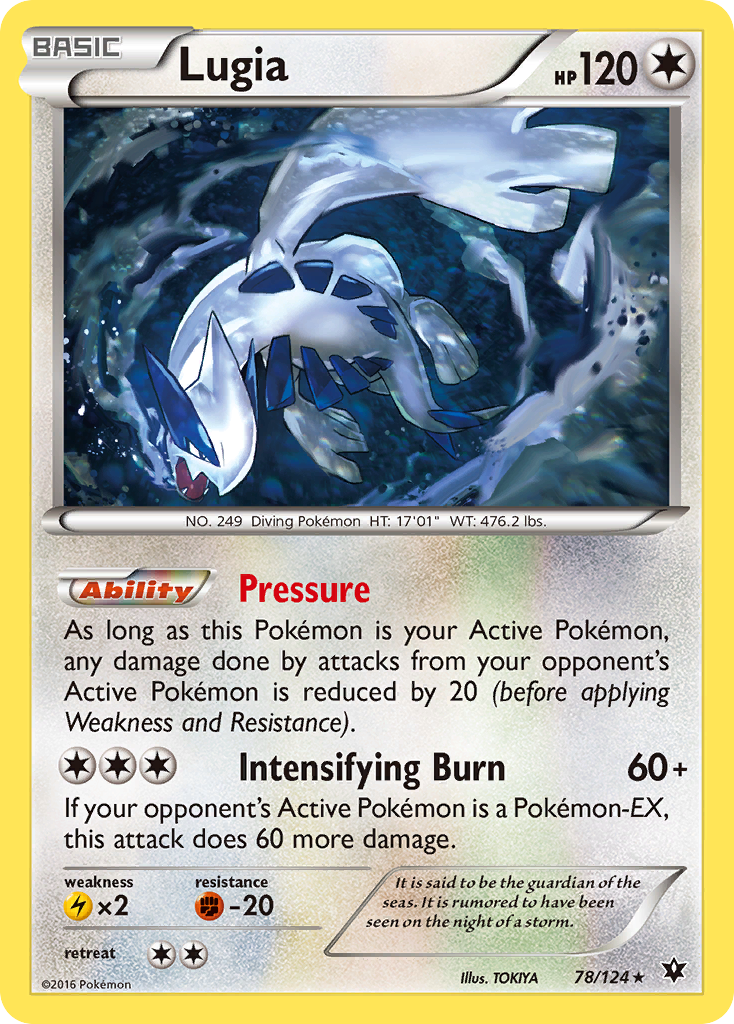 Lugia (78/124) [XY: Fates Collide] | Dumpster Cat Games