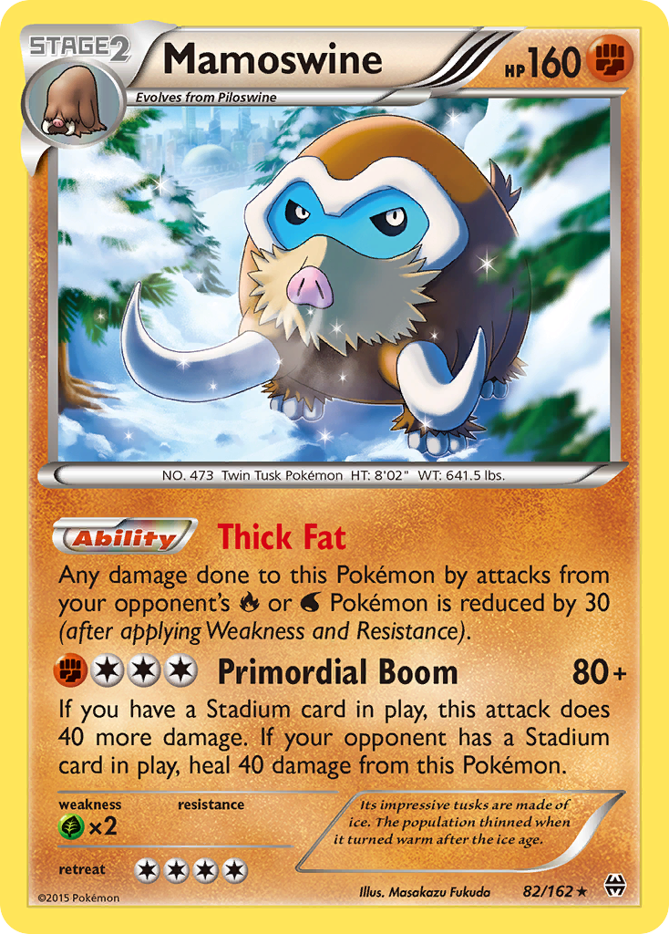 Mamoswine (82/162) [XY: BREAKthrough] | Dumpster Cat Games