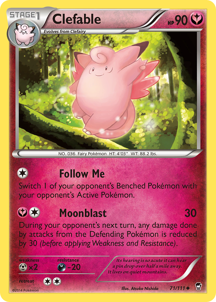 Clefable (71/111) [XY: Furious Fists] | Dumpster Cat Games