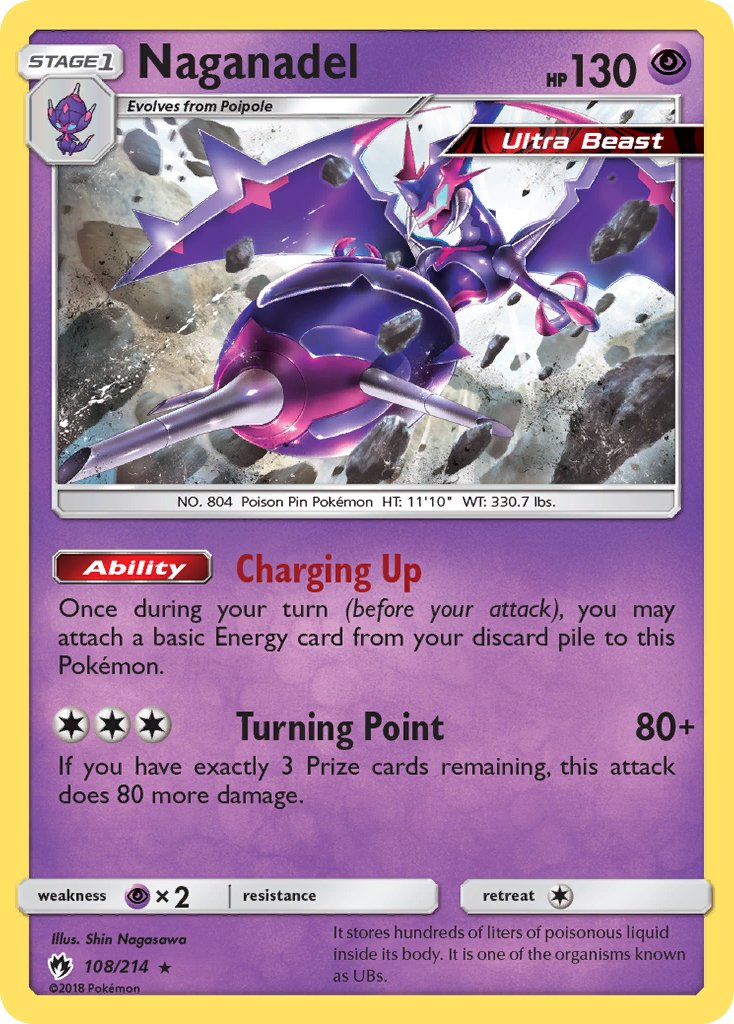 Naganadel(108/214) (Theme Deck Exclusive) [Sun & Moon: Lost Thunder] | Dumpster Cat Games