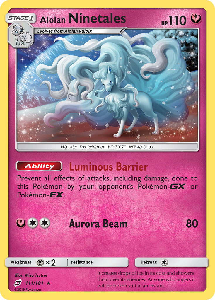 Alolan Ninetales (111/181) [Sun & Moon: Team Up] | Dumpster Cat Games