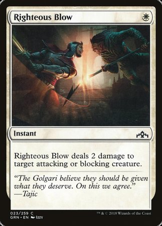 Righteous Blow [Guilds of Ravnica] | Dumpster Cat Games