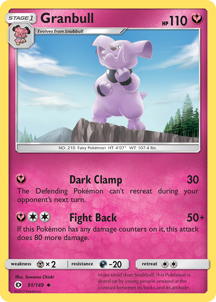 Granbull (91/149) [Sun & Moon: Base Set] | Dumpster Cat Games