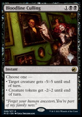 Bloodline Culling (Promo Pack) [Innistrad: Midnight Hunt Promos] | Dumpster Cat Games