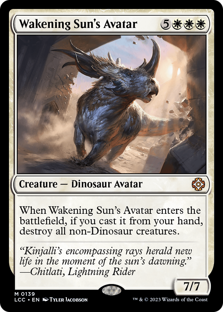 Wakening Sun's Avatar [The Lost Caverns of Ixalan Commander] | Dumpster Cat Games