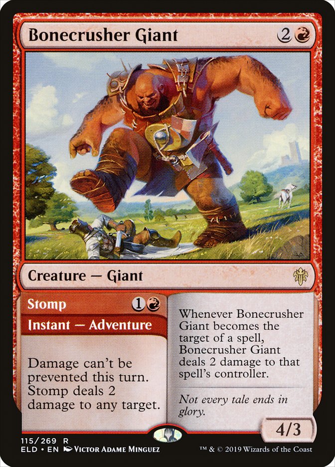 Bonecrusher Giant // Stomp [Throne of Eldraine] | Dumpster Cat Games