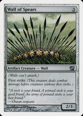 Wall of Spears [Eighth Edition] | Dumpster Cat Games