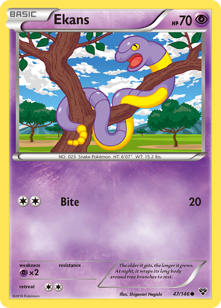 Ekans (47/146) [XY: Base Set] | Dumpster Cat Games