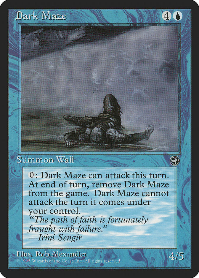 Dark Maze (Irini Sengir Flavor Text) [Homelands] | Dumpster Cat Games