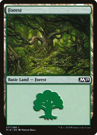 Forest (277) [Core Set 2019] | Dumpster Cat Games