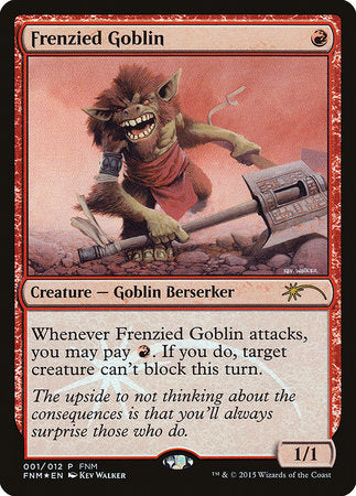 Frenzied Goblin [Friday Night Magic 2015] | Dumpster Cat Games