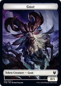 Goat // Satyr Double-sided Token [Theros Beyond Death Tokens] | Dumpster Cat Games