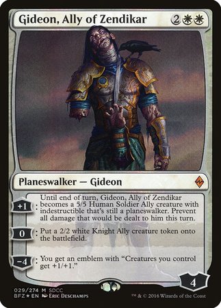 Gideon, Ally of Zendikar SDCC 2016 EXCLUSIVE [San Diego Comic-Con 2016] | Dumpster Cat Games