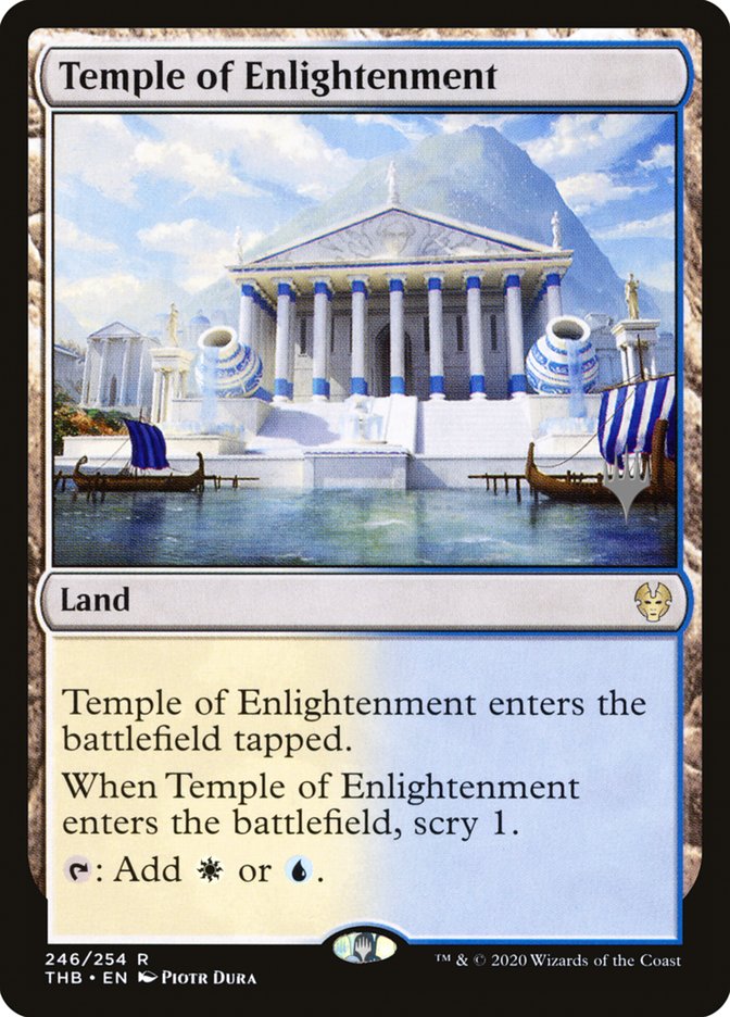 Temple of Enlightenment (Promo Pack) [Theros Beyond Death Promos] | Dumpster Cat Games