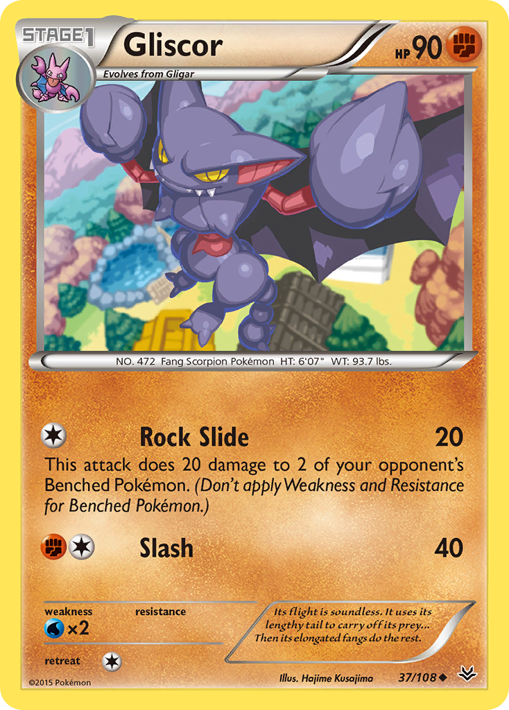 Gliscor (37/108) [XY: Roaring Skies] | Dumpster Cat Games