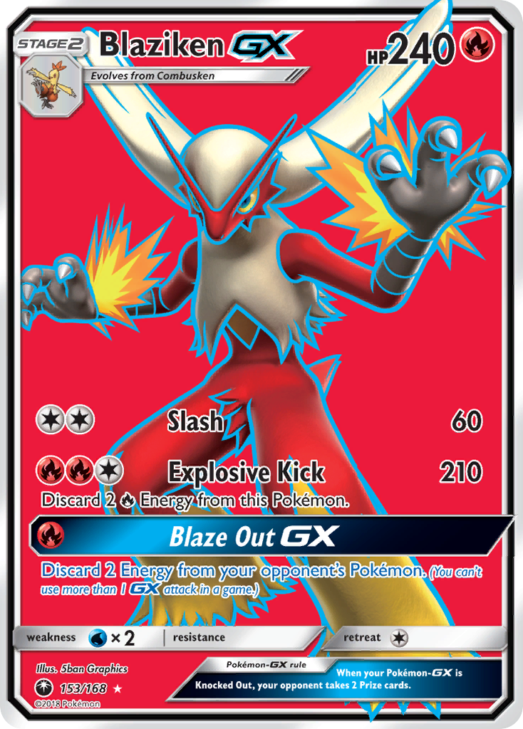 Blaziken GX (153/168) [Sun & Moon: Celestial Storm] | Dumpster Cat Games