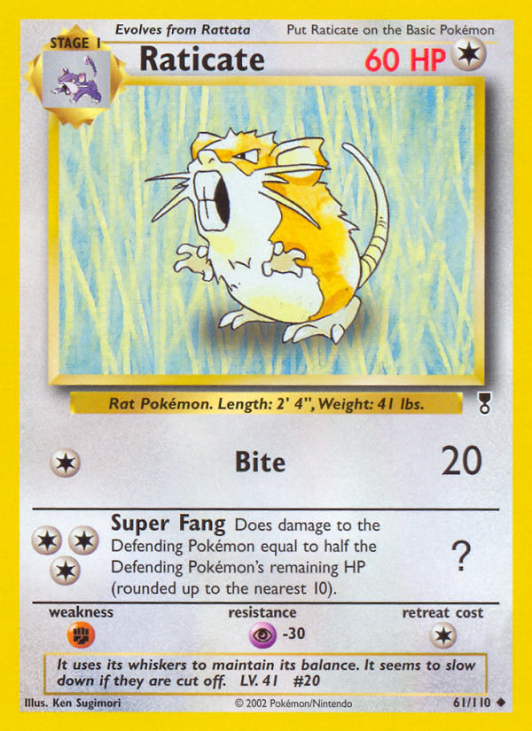 Raticate (61/110) [Legendary Collection] | Dumpster Cat Games