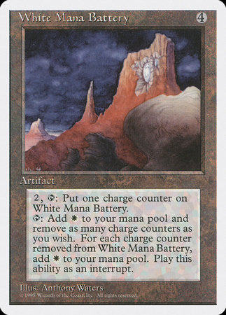 White Mana Battery [Fourth Edition] | Dumpster Cat Games