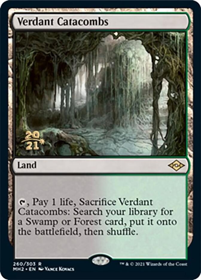 Verdant Catacombs [Modern Horizons 2 Prerelease Promos] | Dumpster Cat Games