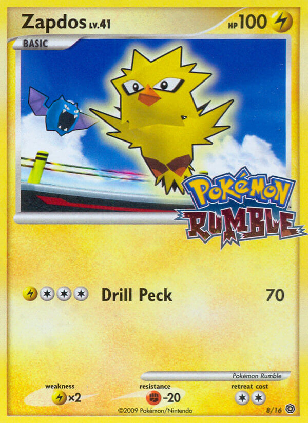 Zapdos (8/16) [Pokémon Rumble] | Dumpster Cat Games