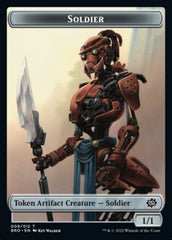 Powerstone // Soldier (009) Double-Sided Token [The Brothers' War Tokens] | Dumpster Cat Games