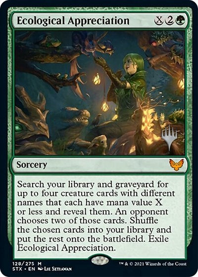 Ecological Appreciation (Promo Pack) [Strixhaven: School of Mages Promos] | Dumpster Cat Games