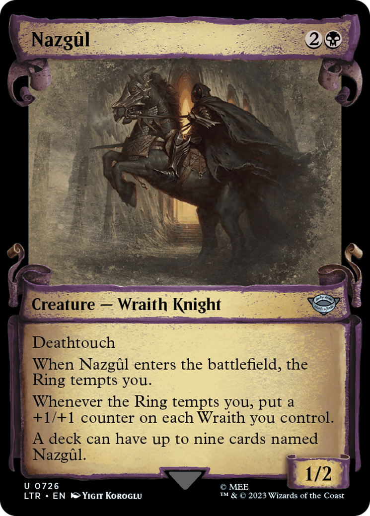 Nazgul (0726) [The Lord of the Rings: Tales of Middle-Earth Showcase Scrolls] | Dumpster Cat Games