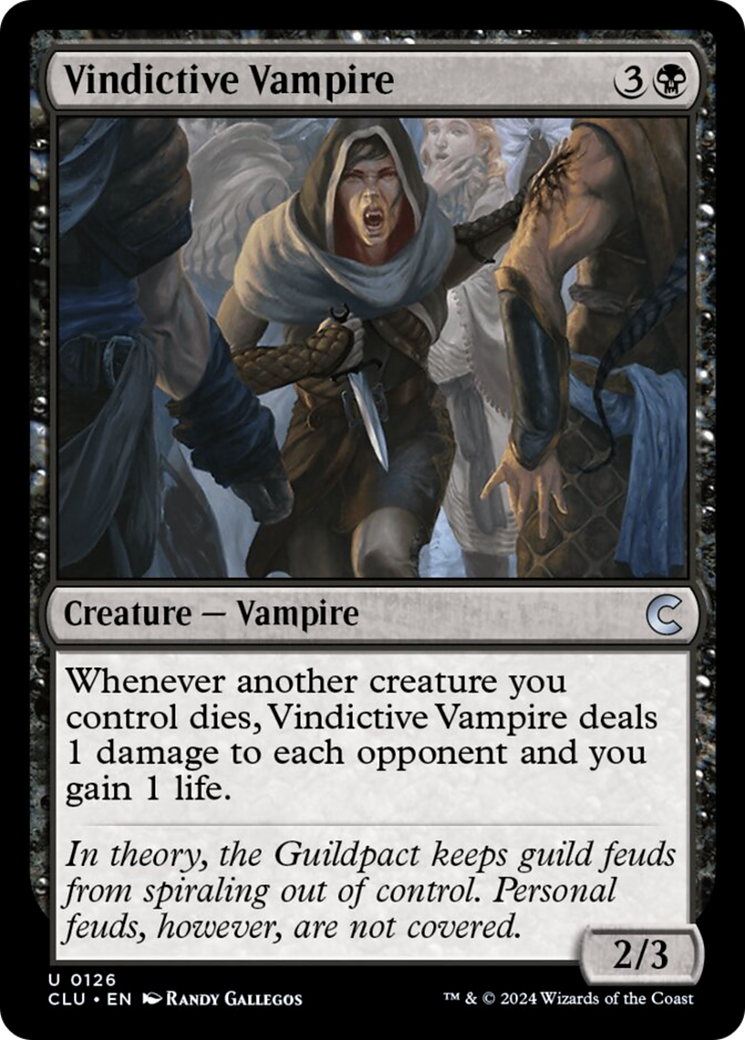 Vindictive Vampire [Ravnica: Clue Edition] | Dumpster Cat Games