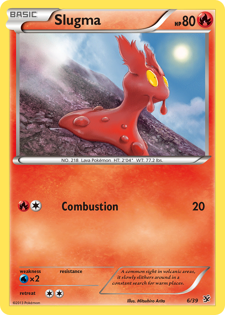 Slugma (6/39) [XY: Kalos Starter Set] | Dumpster Cat Games