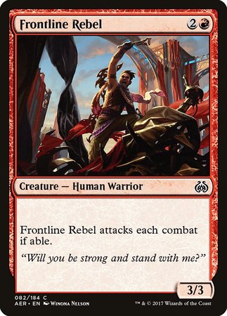 Frontline Rebel [Aether Revolt] | Dumpster Cat Games