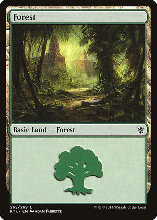 Forest (269) [Khans of Tarkir] | Dumpster Cat Games