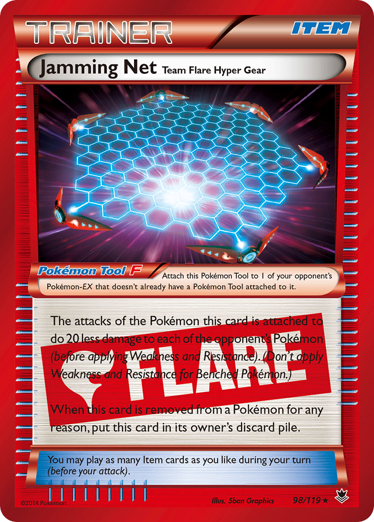 Jamming Net Team Flare Hyper Gear (98/119) [XY: Phantom Forces] | Dumpster Cat Games